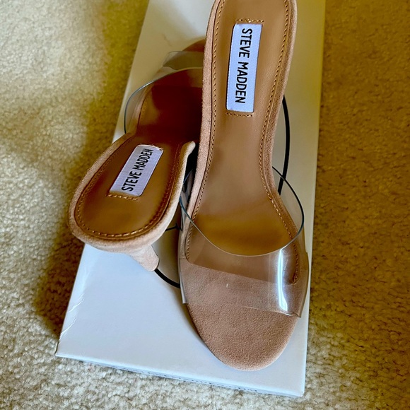 Shoes - Steve Madden Erin Clear slides